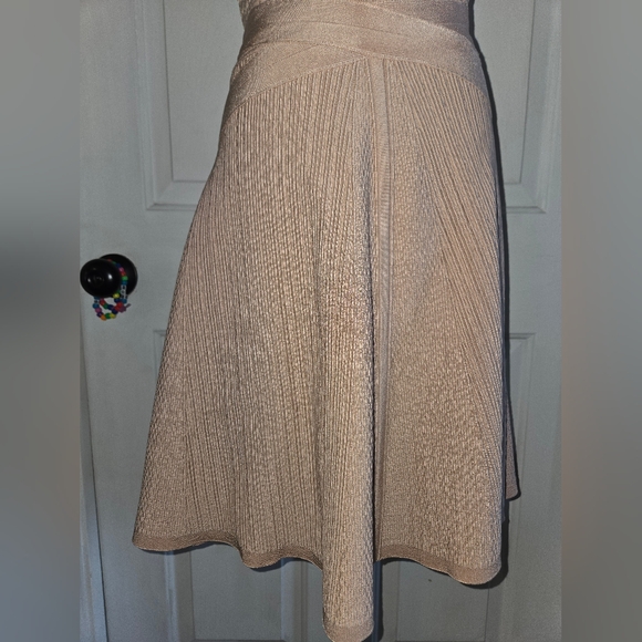 Guess Dusty Pink Rose Medium Strappy Mirage Fit And Flare - Picture 3 of 10